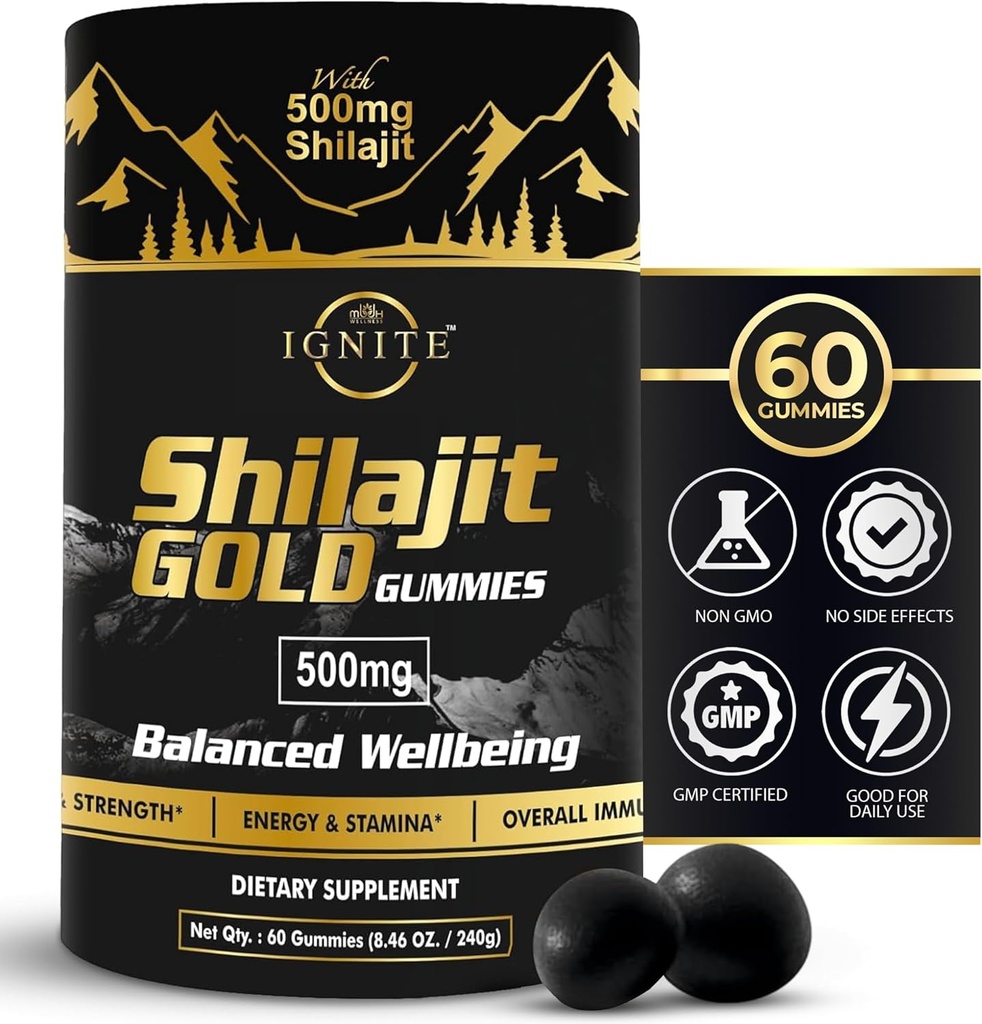 Himalaya Murni Shilajit Gummies - 75% + Fulvic Acid, Potency Gold Grade
