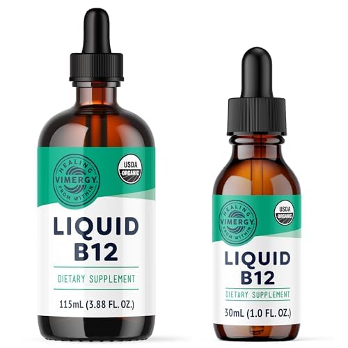 Vimergy USDA Organic B12 (115 mL) and (30 mL) Bundle