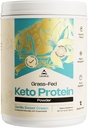 NivelUp Proteina Keto, cu Colagen Peptides, Energizant MCT, Whey Izolat Proteina, Ketogenic Proteine pulbere Supliment - Vanilie dulce crema