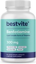 Benfotiamine 300mg(60 蔬菜卡普尔) 无 Stearates - 无二氧化硅 - Vegan - 非 GMO - Gluten Free