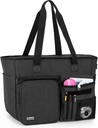 Trunab Teacher Tote Bag Work Bag with Multiple Pocket and Padded Compartment for up to 15.6”Laptop