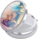 Nipichsha Pill Box, Small Pill Case for Purse ' Pocket, Cute Travel Medicine Organizer, Portable Medicine Container Holder to Hold Vitamins, Medication, Fish Oil " supplement, Ink Pink Marble
