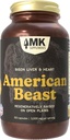 MK-lisät American Beast, Bison Organ Supplement for Atletes, Tukee Strength, Endurance & Recovery, Freeze-Dried, Ei-GMO, Bison Liver & Bison Heart, 30 tarjoilua (3000 mg Each)
