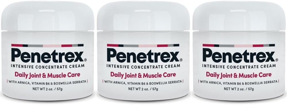 Penetrex Joint " Muscle Therapy - Soothing Comfort for Back, Neck, Hands, Feet - Premium whole Body Rub with Arnica, Vitamin B6 MSM " Boswellia - 2oz 3-Pack
