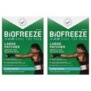 Biofreeze Pain Relief, Arthritis Pain Reliver, Knee & Lower Back Pain Relief Patch, Sore Muscle Relief, Neck Pain Relief, 2 Pack (5 Biofreaze Menthol Patch)
