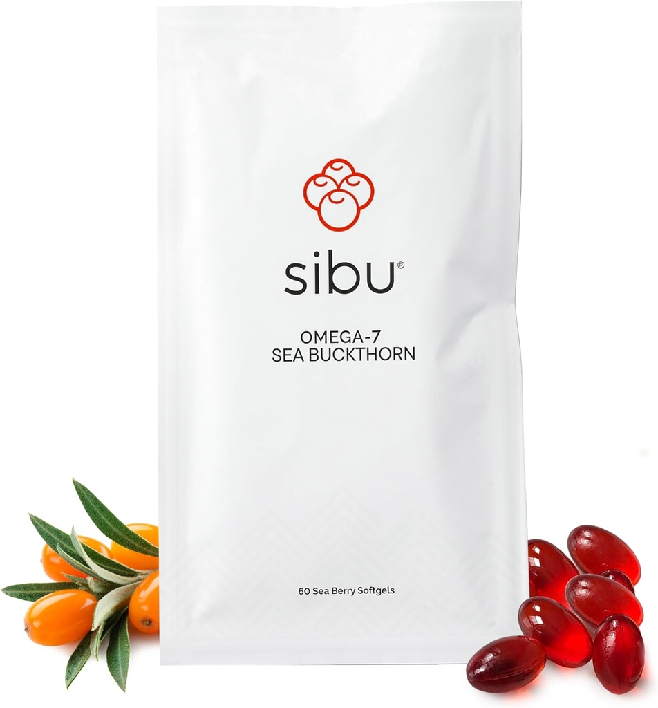 sibu Sea Buckthorn Omega-7 Softgels (30-Dag Refill Sachet) 