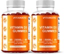 Vitamatic Vitamin D3 Gummies – 5000 IU ανά Gummy 