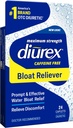 Diurex Caffeine-Free Bloat Relief, Maximum Strength, Relieve Water Bloat Discomfort, Up to 6 Hours of Relief, 24 Count