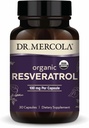 Dr. Mercola Organic Resveratrol - 100 mg Cellulární a kardiovaskulární podpora - 99.9 Procento Trans- Resveratrol - z japonského Knotweed - 30 Kapsle (30 Služeb)