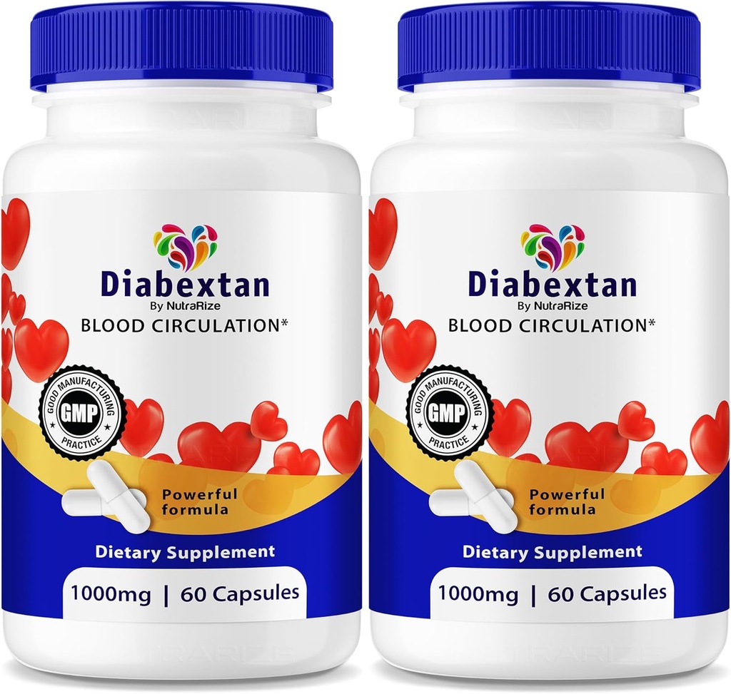 (2 Pack) Diabextan kapsler - Natural Formel for sunde niveauer, Omfattende support, Vitamin Capsule til at bevare samlet wellness, Glyco Optimizer Anmeldelser (120 Kapsler)