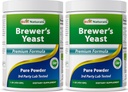 Best Naturals 2 Pack 100% Pure Brewers Yeast Powder - 16 oz - Apoio ao aumento da oferta de leite materno durante a lactación materna, lactación e saúde dixestiva