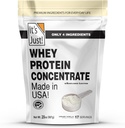 Hanya saja! - 100% Konsentrat Whey Protein, Dibuat di USA, Premium WPC-80, Natural Vanilla Flavor (1.25 Pound, / Vanilla)