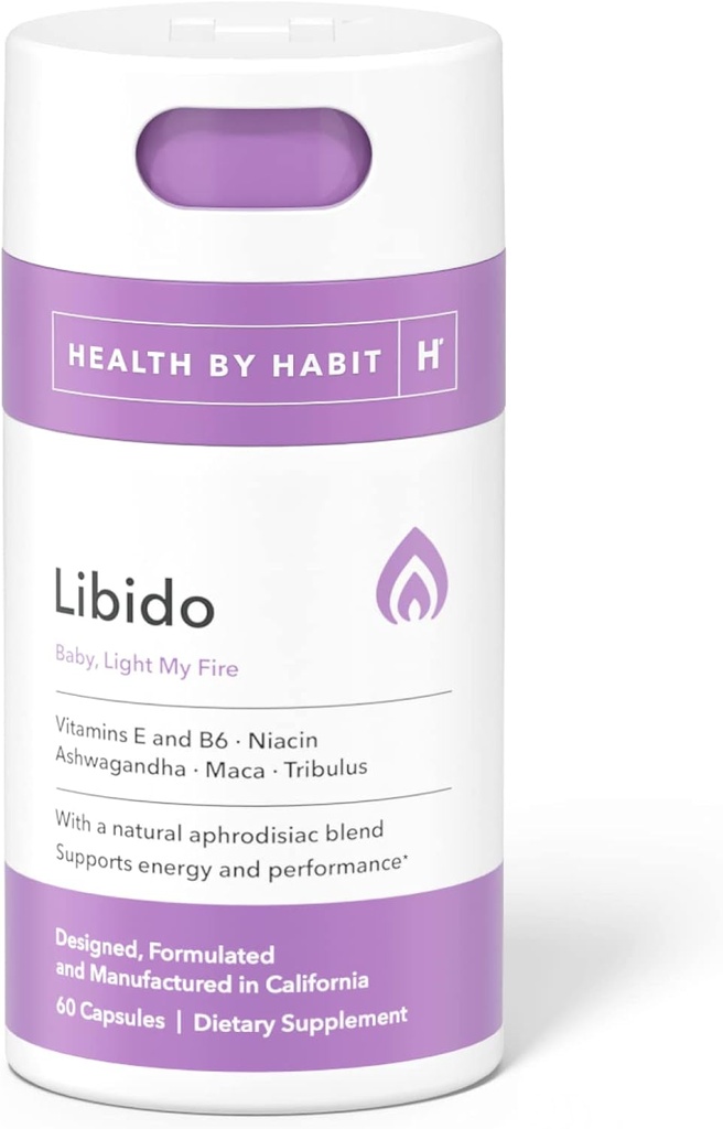 Salut per Habit Libido Barreja (60 Capsules) - Barreja natural Afrodisíac amb Maca, Ashwagandha, Vegan, No- GO, Sugar- Free (1 paquet)