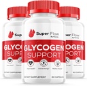 (3 Pack) Super Flow Glycogen Optimizer, Super Flow Glycogen Support, Super Flow Optimizer Super Flow Optimizer Suplemento Vitamina Global Wellness Support Super Flow Força máxima (180 Cápsulas)