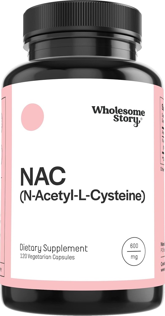 Intero Story NAC Supplemento N Acetyl Cysteine 600 mg | Liver, Lung & Fertility Support | 120 capsule | 120 alimentazione