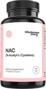 Wholesome Story NAC Supplement N Acetyl Cysteine 600 mg | Liver, Lung & Fertility Support | 120 Capsules | 120 Serving Supply