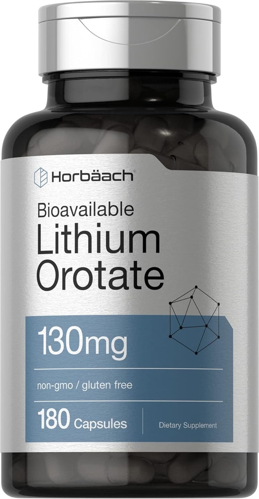 Horbäach Lithium Orotate 130mg d.m. 124; 180 Capecil.