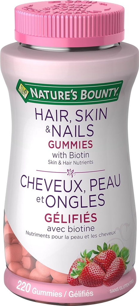 Naturens Bounty Optimal Solutions Hair, Skin och Nails Gummies - 220 greve