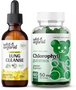 Wild " Organic Lung Cleanse Tincture 2 fl oz " Chlorophyll Gummies 60 Chews