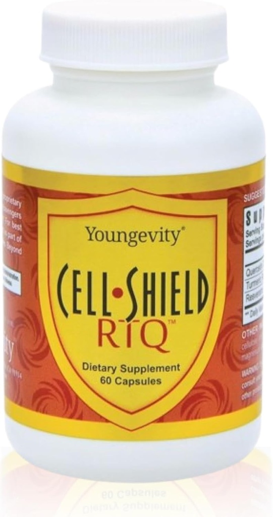 Youngevity Resveratrolo Turmeric Quercetin RTQ Cell Shield - 60 capsule (Pack of 2)