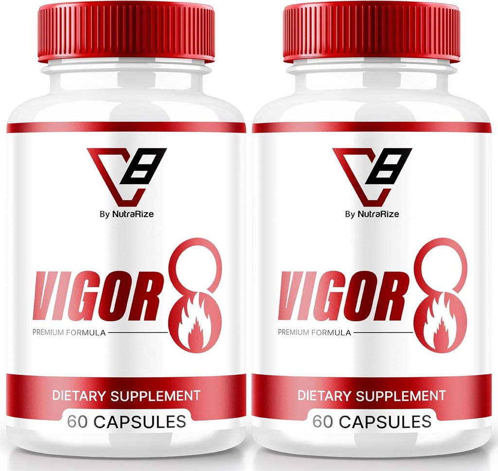 NutraRize (2 Pack) Vigor 8 για τους άνδρες, Vigor 8 χάπια αρσενικό Enhancing Formula, Vigor οκτώ συμπληρώματα κάψουλες δοκιμής Boost, Vigor8 Stamina Booster Κριτικές Horny Goat Weed Tongkat Ali (120 κάψουλες)