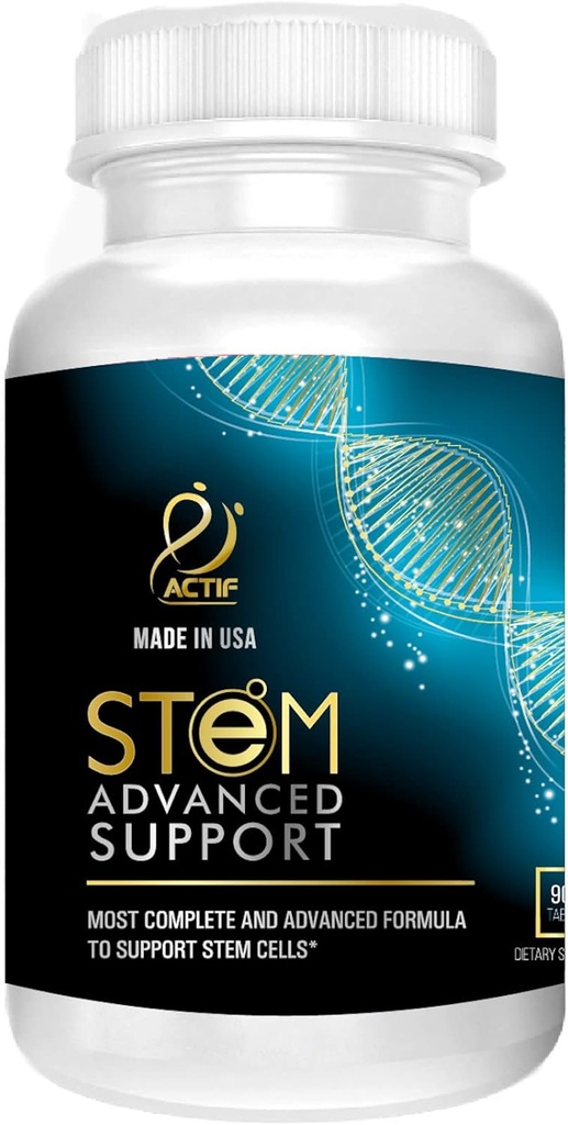 Dukungan Sel STEM AKTIF - Maksimum Kekuatan dengan 10 + Stem Factors Sel, Non GMO, 2 Pasokan Bulan, Dibuat di AS