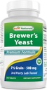Najboljše naravne, brewers Yast, 7-1/2 zrnca z vitaminom B1, vitamin B2, 1000 mg 240 tablete (240 tablet (1 paket))