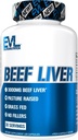 Evlution Grass Fed Beef Liver Capsules - Pasture 3000mg - Energy Immunity və Liver Support üçün əlavə - Kişi və Qadınlar üçün Iron Rich Beef Organ əlavə (30 Xidmət)