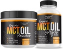 Intensially Bare MCT Oil Powder (50 Pelayan) dan MCT Oil Capsules Bundle