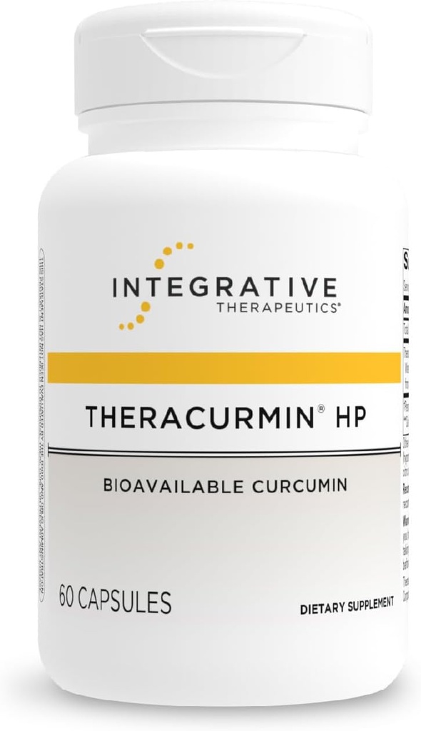 Integreutics Theracurmin HP - Turmeric supplement for Heart ' Joint Health Support* - Muscle Recovery Support* - Non-Soy, Dairy-Free ' Gluten-Free - 60 Capsules (30 Servings)