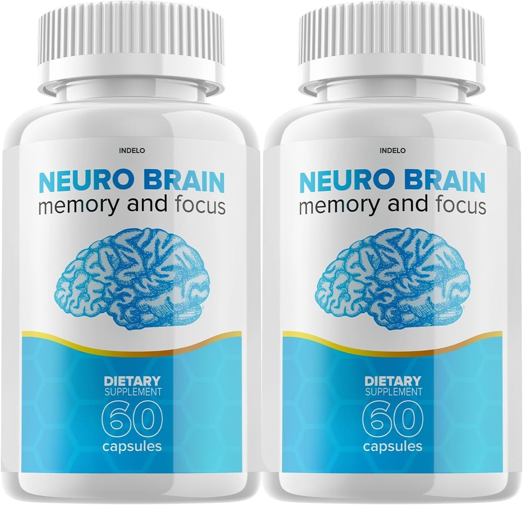 (2 ambalaj) Neuro Brain şi concentrat Supliment, Neuro Brain Memory Focus şi Cognitive Support, Neuro Brain Pills Nootropic NeuroBrain la stimularea memoriei Neuro Brain Vitamina (120 capsule)