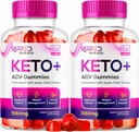 LIVORKA (2 Pacote de resultados rasgados Keto Plus chicletes, resultados rasgados Keto ACV chicletes 1050 MG, raspados reults, raspados resultados Keto chicletes, raspado Keto, rasgado resultados Keto, 120 chicletes para 2 meses