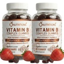 O NUTRITIONS Vitamin B Complex Gummies for Women & Men – High Potency B12 (833% DV) & Biotin – Energy, Mood & Metabolism Support – Vegan Strawberry Gummy Vitamins – 60 Gummies, 2-Month Supply