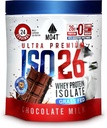 ISO26 Feed Whey Protein Isole sem adoçantes artificiais. Naturalmente adoçado com fruta Monk, 1.6 Libras, 24 Servings, Chocolate Milk.