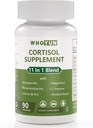 Cortisol dodatek pro ženy, 11 v 1 Dolní Cortisol Směs s Ashwagandha, Fosfatidylserin, hořčík, L- Theanine, Vegan, 90 Kapsle