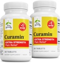 Terry Naturally Curamin Extra Strength - Curcumin & Boswellia for Healthy Circulation Support - 관절, 근육 건강 및 호르몬 생산을 지원하는 심황 보충 - 30 정제 (팩 2)