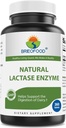 Brieofood Lactase Enzyme Pills - 3000 FCC ALU - 360 tabliet - 360 porcií - non-GMO, bez lepidla