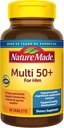 Natura fatta Multivitamina per gli uomini oltre 50, Mens Multivitamins 50 Plus, Supporto nutrizionale giornaliero, Natura fatta multi vitamine, 90 compresse, 90 giorni di alimentazione
