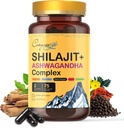 Himalayan Shilajit-Komplex mit Ashwagandha, Mace, Gokshura, Cinnamon & Piperine | Energie, Vitalität & 85+ Trace Minerals, Shilajit für Herren, Shilajit für Damen, Regular Dose - 150 Kapseln