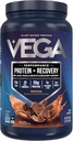 Vega Sport Proteína en po + Recuperación - Proteína baseada en plantas 30g por porción, Mocha, 19 servizos, 5g BCAAs, Probióticos, NSF Certified, Para Shakes & Smoothies, 1.8lbs (Packaging May Vary)