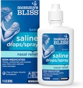 Anne'nin Bliss Saline Drops/Spray, Yeni doğanlar ve Up için Nasal Relief, 1 Fl Oz