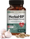 Herbal-BP naturlig blodtrykkssupplement - støtter sirkulatorisk helse | Med Grape frø ekstrakt, hvitløk, hawthorn, Olive Leaf & Ashwagandha for lang sikt støtte (3-Pack)