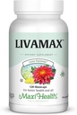 Maxi Health Livamax - Liver Formel - med mjölk Thistle och Dandelion Root - 120 kapslar - Kosher
