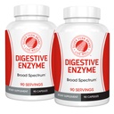 Silver Fern Brand Ultimate High Potency Digestive Enzyme Supplement - 2 Bottles - 100% Intestinal Coverage - Digestive Comfort - Improve Food Tolerability