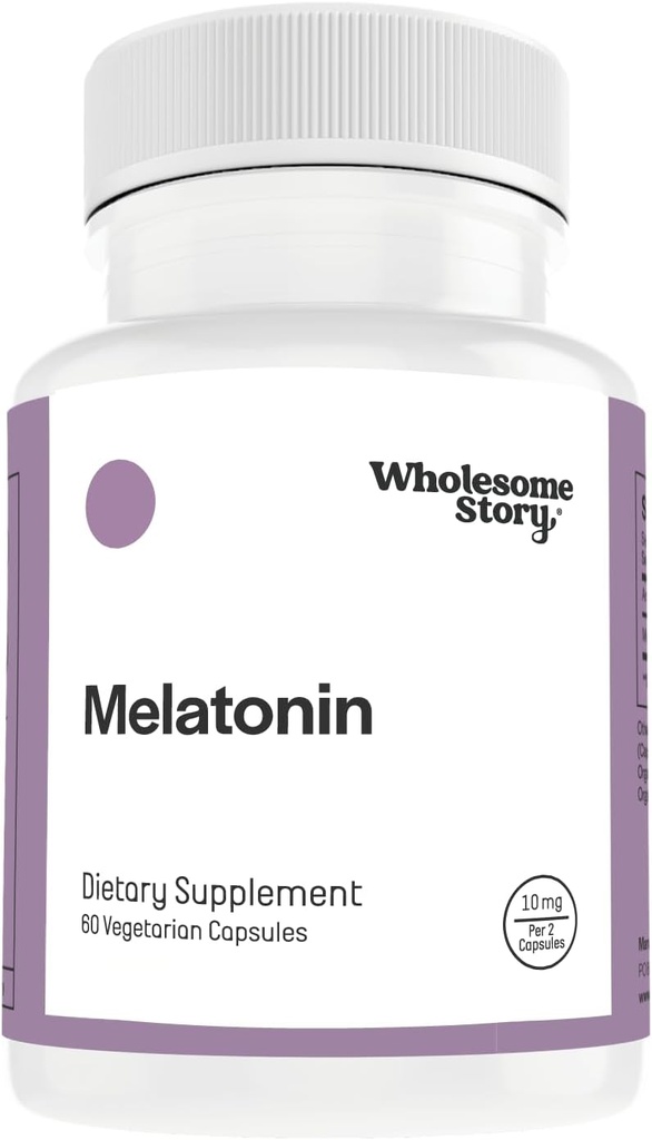 Melatonin 10mg for Adults for Restful Sleep, Relaxation & 호르몬 균형 | 멜라토나 파라 성인 | 메로틴 | 멜로토닌 | 60 멜라토닌 10 mg 캡슐 | 캡슐 당 5mg | 30 일 공급