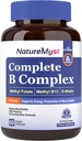 완전한 B Complex, 모든 8 B 비타민, 메틸 B12, 메틸 Folate, Biotin, P-5-P, 높게 흡수성, 에너지 생산, 60 Vegan 모자