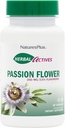 Natures Plus Herbal Actives Passion Flower - 250 mg, 60 Vegan Capsules - Främjar Natural Calm - Vegetarian, Glutenfri - 60 portioner
