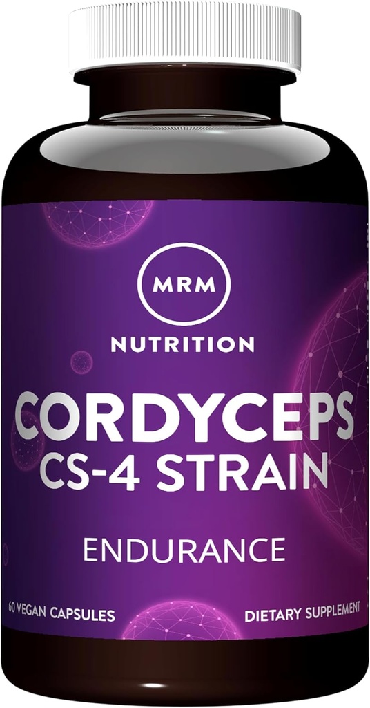 MRM Ernæring Cordyceps CS-4 Strain | Utholdenhet | Adaptogener | Mushrooms | Energi + Endurance | Vegan | 60 Serveringer
