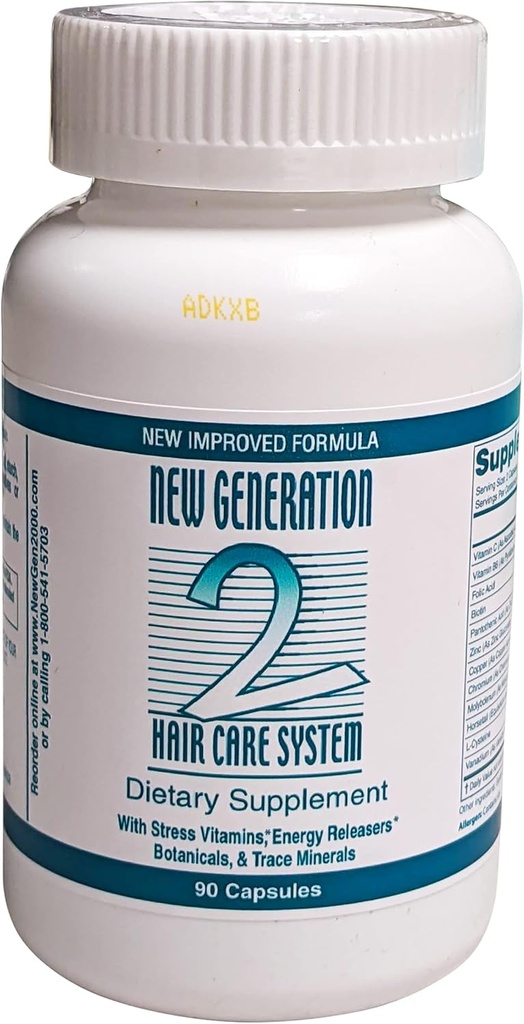 Axuda a controlar a perda de cabelo e adelgazamento do cabelo 90 cápsulas de conta / Bottle