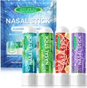 4PCS Nasal Stick,Nasal Inhaler Stick, Inhaler Nasal Stick for Sinus Relief &Vertigo Relief,Aromatherapy Inhaler Made with Essential Oils+Menthol (Mint,Wintermint, Tropical, Lavender)